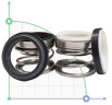 Mechanical seal R-108D 30, СER/CER/SIC/SIC, NBR, 304