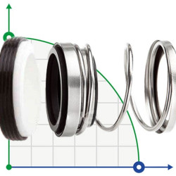 Механічне ущільнення R-31K 1.1/2, CAR/CER, EPDM, 304, N
