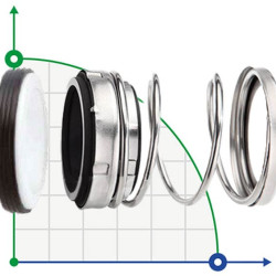 Торцеве механічне ущільнення R-21 50, SIC/SIC, VITON, 304