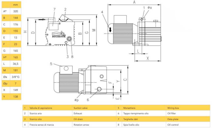 12 РВО-M вакуумный насос с масляной смазкой