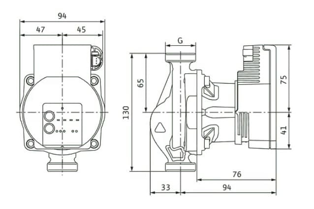 Varios PICO-STG 15/1-7 WILO pompe de circulation avec contrôle électronique