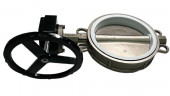 PN16 DN250 Засувка Батерфляй, корпус і диск із нержавіючої сталі AISI 304, Seat PTFE