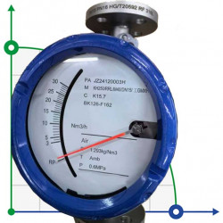 DN15 Caudalímetro rotámetro acero inoxidable KLZZ PN6 (agua), 100-500 l/h