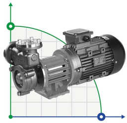 Pumpe mit Magnetkupplung aus Edelstahl MDH-75U -196°C+400°C.