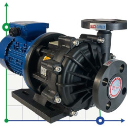 Кислотостойкий насос с магнитной муфтой MP-HX-251 GFRPP, 180L/min, 22M, 380V, ABLE Motor