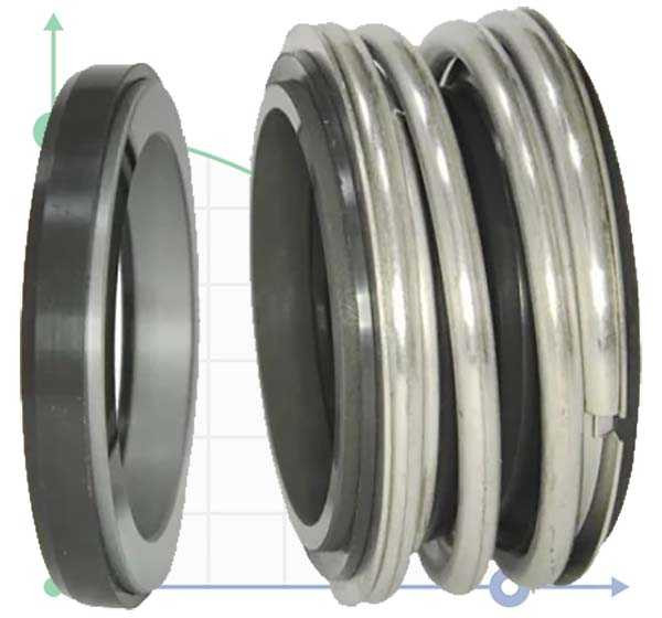 JOLAU Gleitringdichtung MG1-30/G4 Für Pumpen – Wellengröße 30 Mm, Stationärer G4-Sitz, Material: Gummi/Keramik/Edelstahl