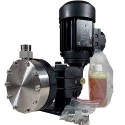 Насос дозировки флокулянта AQUA MSB, AISI 316L, 170 л/ч, 8 бар, 0,18 кВт, 380В мембранный моторный
