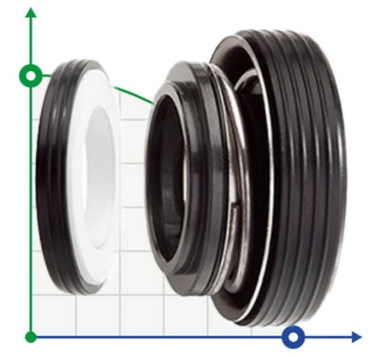 Öldichtung (Gleitringdichtung) R-6SB 30, SIC/SIC, EPDM, 304