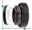 Öldichtung (Gleitringdichtung) R-6SB 30, SIC/SIC, EPDM, 304