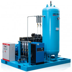 Compresseur d'air à piston DEHAHA de la ligne de découpe laser série DHH avec alimentation en air 1-2,5 m3/min, puissance 11-25 kW, pression 3 MPa