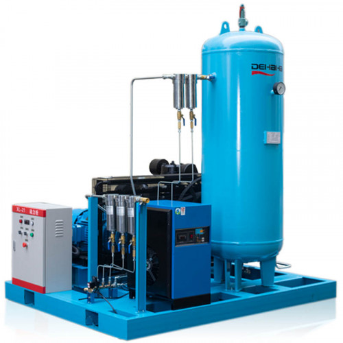 Compresseur d'air à piston DEHAHA de la ligne de découpe laser série DHH avec alimentation en air 1-2,5 m3/min, puissance 11-25 kW, pression 3 MPa