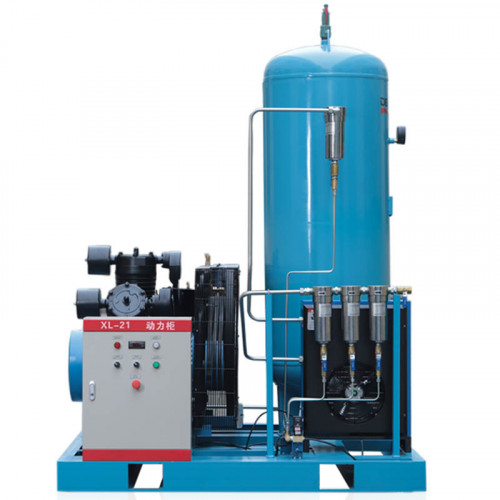 Compresseur d'air à piston DEHAHA de la ligne de découpe laser série DHH avec alimentation en air 1-2,5 m3/min, puissance 11-25 kW, pression 3 MPa