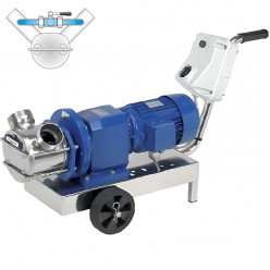 Impeller pump LIVERANI RID MAXI 80 +BY-PASS NR TF 4.5-3.3 kW 470-235rpm 380V with gearmotor with trolley with control panel CE, dry running protection