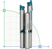ECV 8-25-235 Edelstahl. Tiefpumpe für Bohrloch
