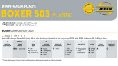 The pneumatic diaphragm pumps BOXER 503 PP IB503P-MTTPT--