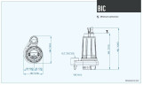 Dreno BIC 40-2/075 T/G submersible pump with two-channel impeller