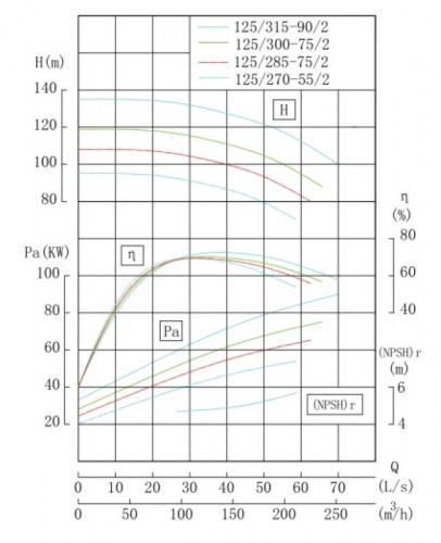IRG TKG 125/300-75/2 (150/110), 75 kW, 2900 vertical centrifugal pump
