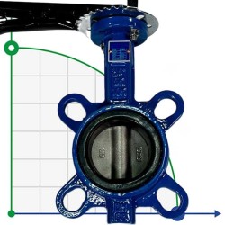 PN16 DN65 Butterfly valve, cast iron body, AISI 304 disc, Seat EPDM