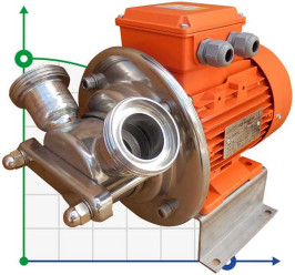 Pompa do przecieru owocowego z jagodami AlphaDynamic AD30.1/01 1,5kW, 220V wirnik