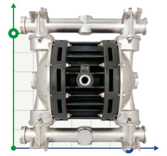 Пневматический мембранный насос BOXER 100 AISI316 IB100A-HTTAT-C