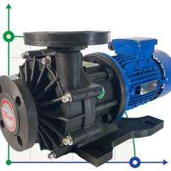 Герметичный насос с магнитной муфтой MP-HX-553 GFRPP, 510L/min, 30,6m, 380V, ABLE Motor