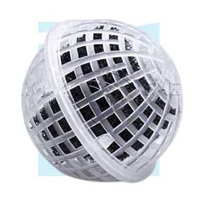 Poröse kugelförmige Schwebstoffpackung