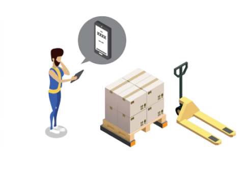 Portable strain gauge pallet scales with Bluetooth AD1 up to 1500 kg (1  scale) buy in BTS Engineering